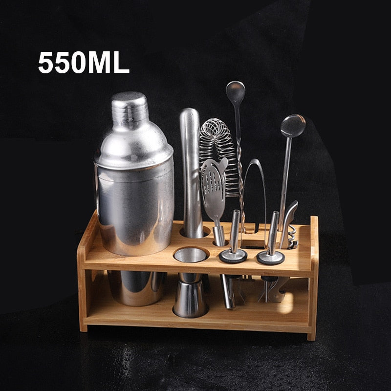 UPORS Stainless Steel Cocktail Shaker Mixer Wine Martini Boston Shaker For Bartender Drink Party Bar Tools 550ML/750ML