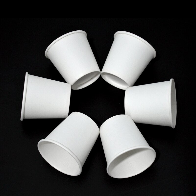 100pcs/pack 2.5oz Paper Cup White/Kraft Disposable Cup Small Mini Coffee Cup