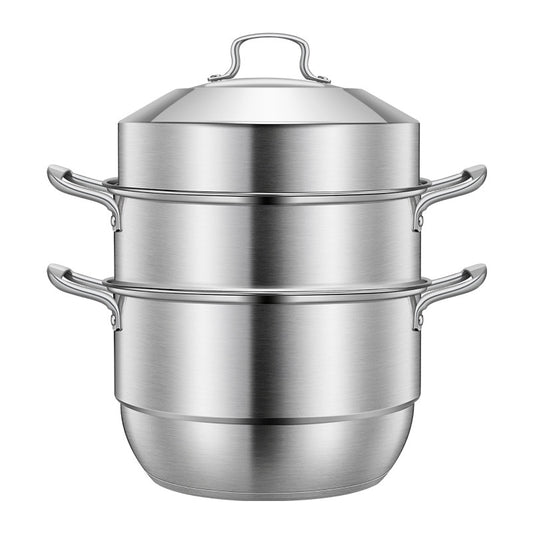 Thickened Double Boilers Bottom steam Pot for coooking 304 Steamer Stainless Steel cooker 3/2 layer rice roll pots