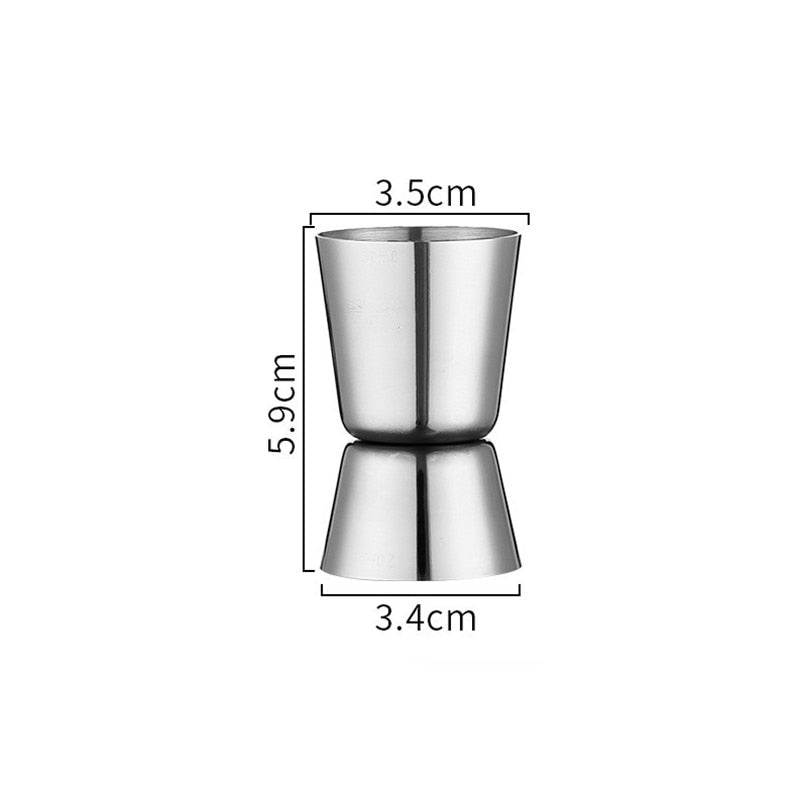 Stainless Steel Double Spirit Cocktail Shaker Jigger Drink Wine Measuring Cup for Home Bar Party Kitchen Barware Accessories